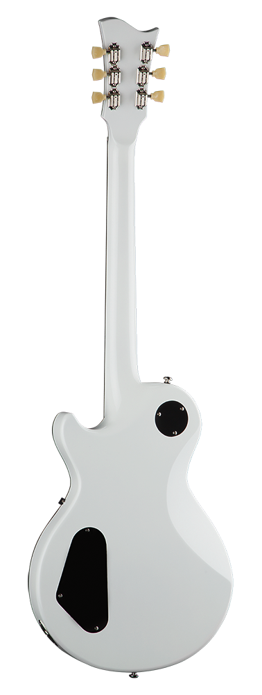 Electra Omega Guitar Gloss White back